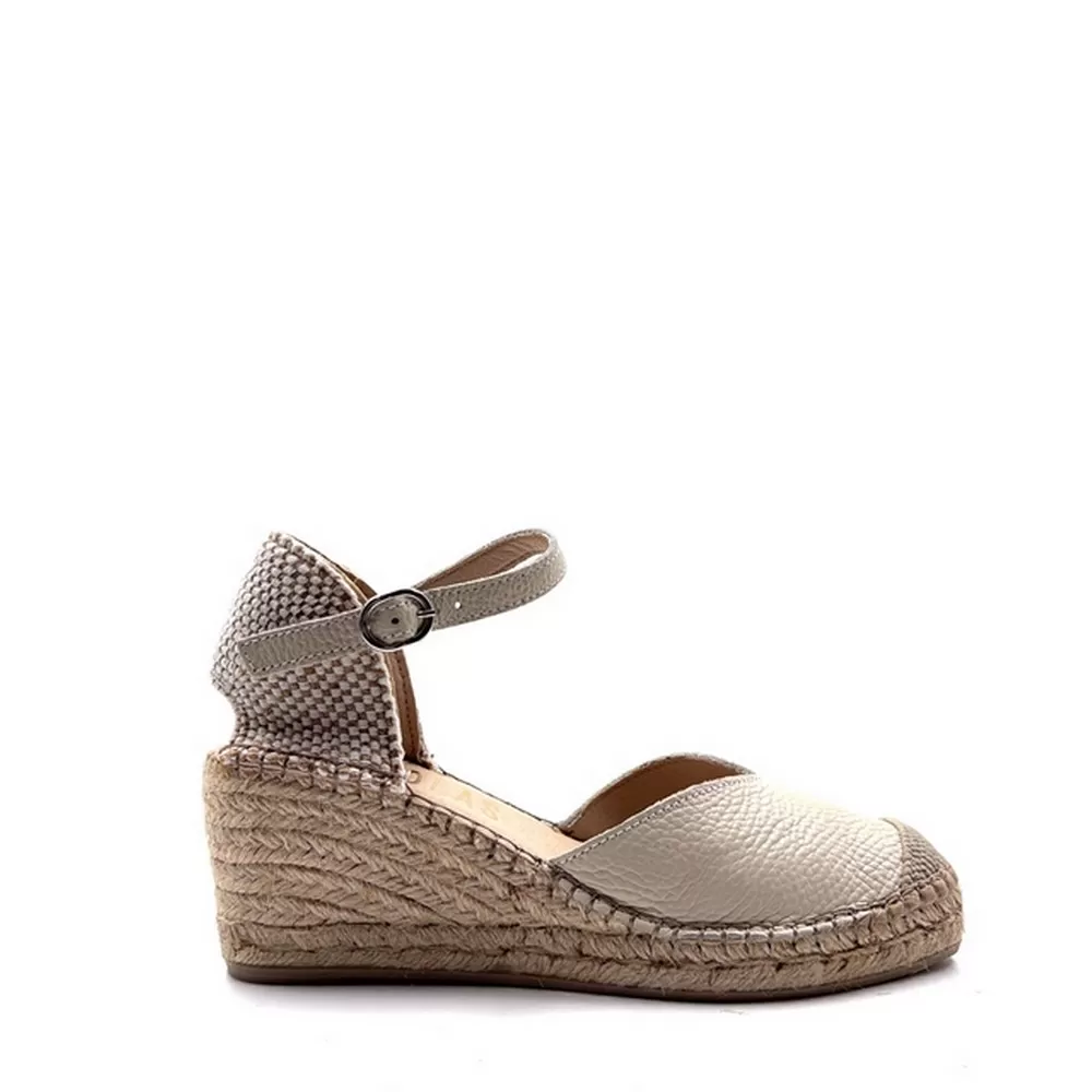 Γυναικείες Δερμάτινες Εσπαντριγιες 216300 Μπεζ Χρωματος Cosmic Latte